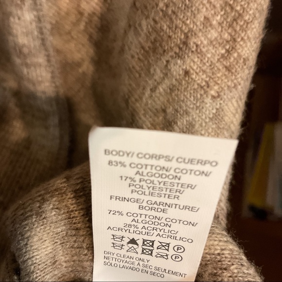 Lucky Brand Fringed Brushed Knit Cardigan M BOHO - Picture 6 of 9